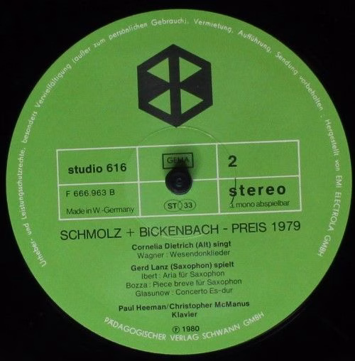 Schwann AMS Studio 616 - Johannes Brahms, Paul Graener, Richard - Image 4