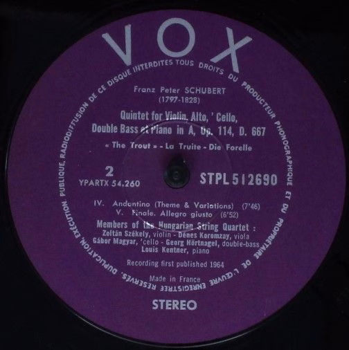 VOX (6) PL PROM I2 690 - Franz Schubert, Louis Kentner, The Hung - Image 4