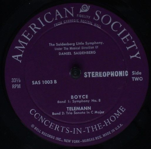 American Society SAS 1003 - Henry Purcell, Giovanni Battista Per - Image 4