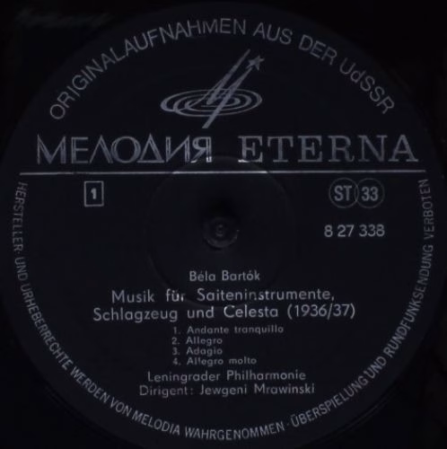 Melodia Eterna 8 27 338 - Béla Bartók, Arthur Honegger, Leningra - Image 3