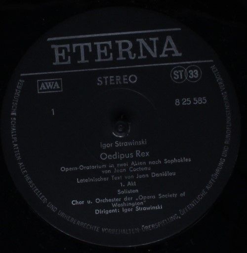 Eterna 8 25 585 - Igor Stravinsky - Oedipus Rex - Image 3