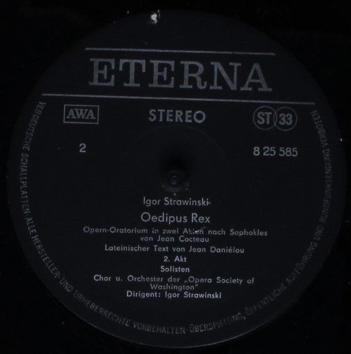 Eterna 8 25 585 - Igor Stravinsky - Oedipus Rex - Image 4