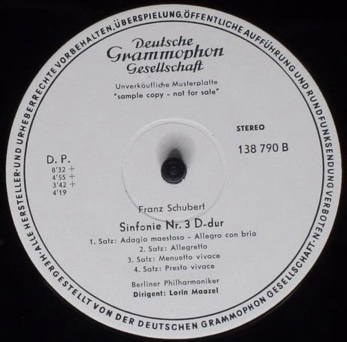 Deutsche Grammophon 138 790 - Franz Schubert, Berliner Philharmo - Image 2