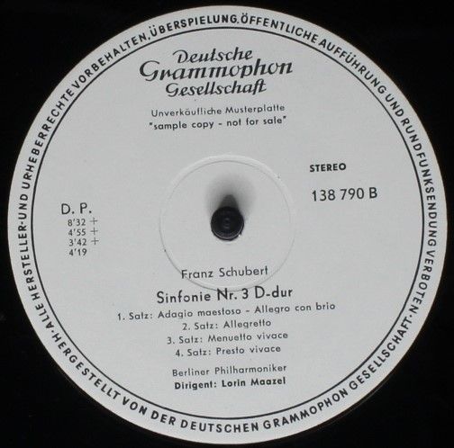 Deutsche Grammophon 138 790 - Franz Schubert, Berliner Philharmo - Image 2
