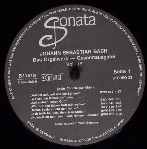 DMM Studio B/1518 - Johann Sebastian Bach - Das Orgelwerk Folge - Image 3
