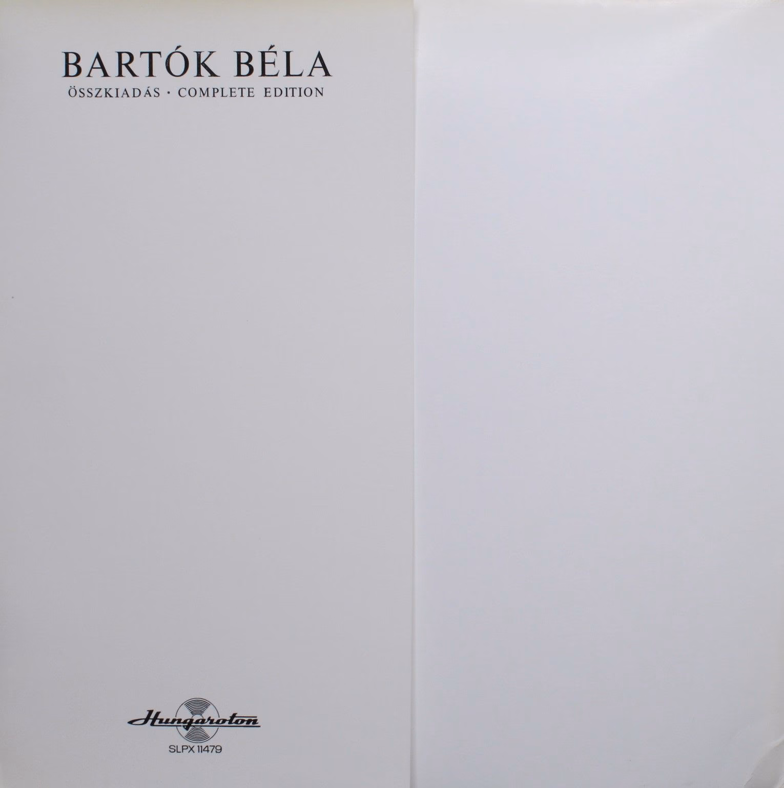 Hungaroton SLPX 11479 - Béla Bartók, Dezső Ránki, Zoltán Kocsis, - Image 3