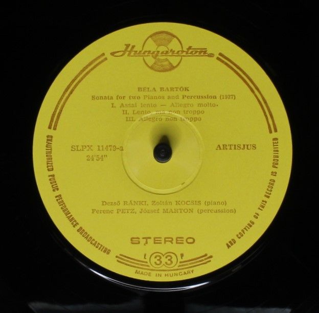 Hungaroton SLPX 11479 - Béla Bartók, Dezső Ránki, Zoltán Kocsis, - Image 7