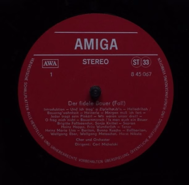 Amiga 8 45 067 - Leo Fall, Carl Zeller, Sonja Knittel, Brigitte - Image 3