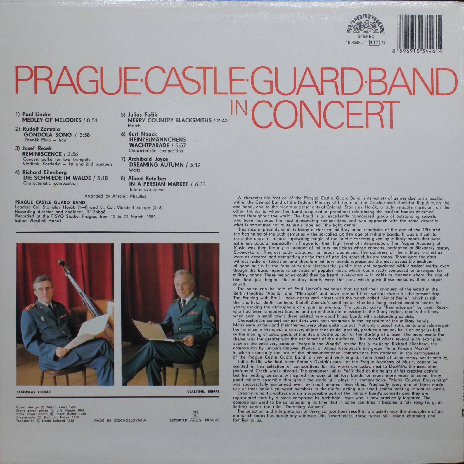 Supraphon 1113 3446 - Hudba Hradní Stráže - In Concert - Image 2