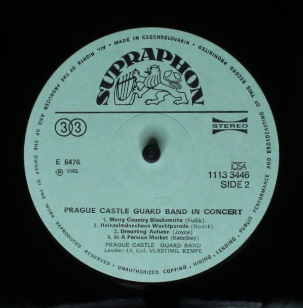 Supraphon 1113 3446 - Hudba Hradní Stráže - In Concert - Image 4