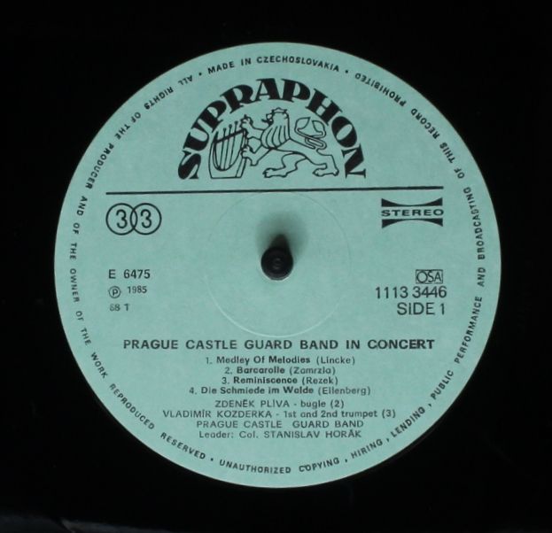 Supraphon 1113 3446 - Hudba Hradní Stráže - In Concert - Image 3