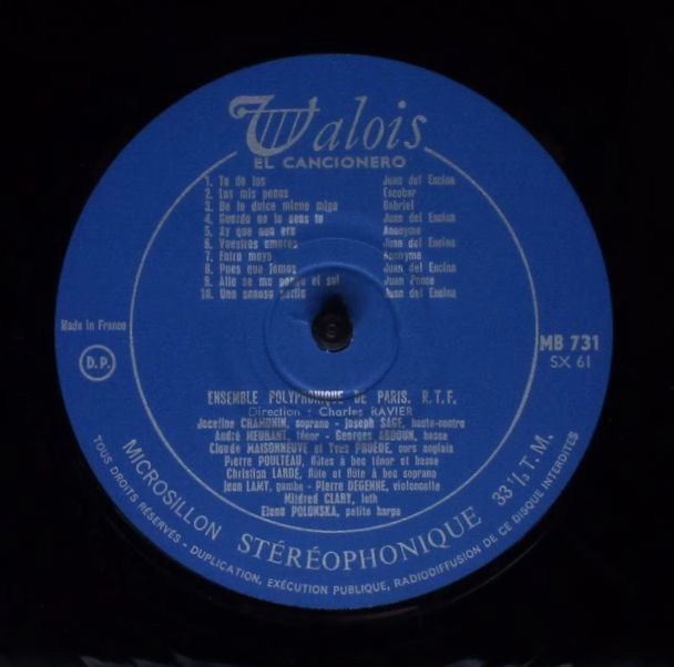 Valois MONO MB 431 - Ensemble Polyphonique De L'O.R.T.F., Charle - Image 4