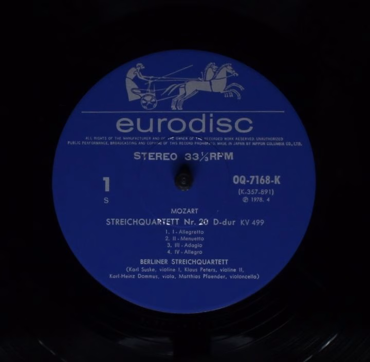 Eurodisc QQ-7168-K - Wolfgang Amadeus Mozart, Suske-Quartett - S - Image 3