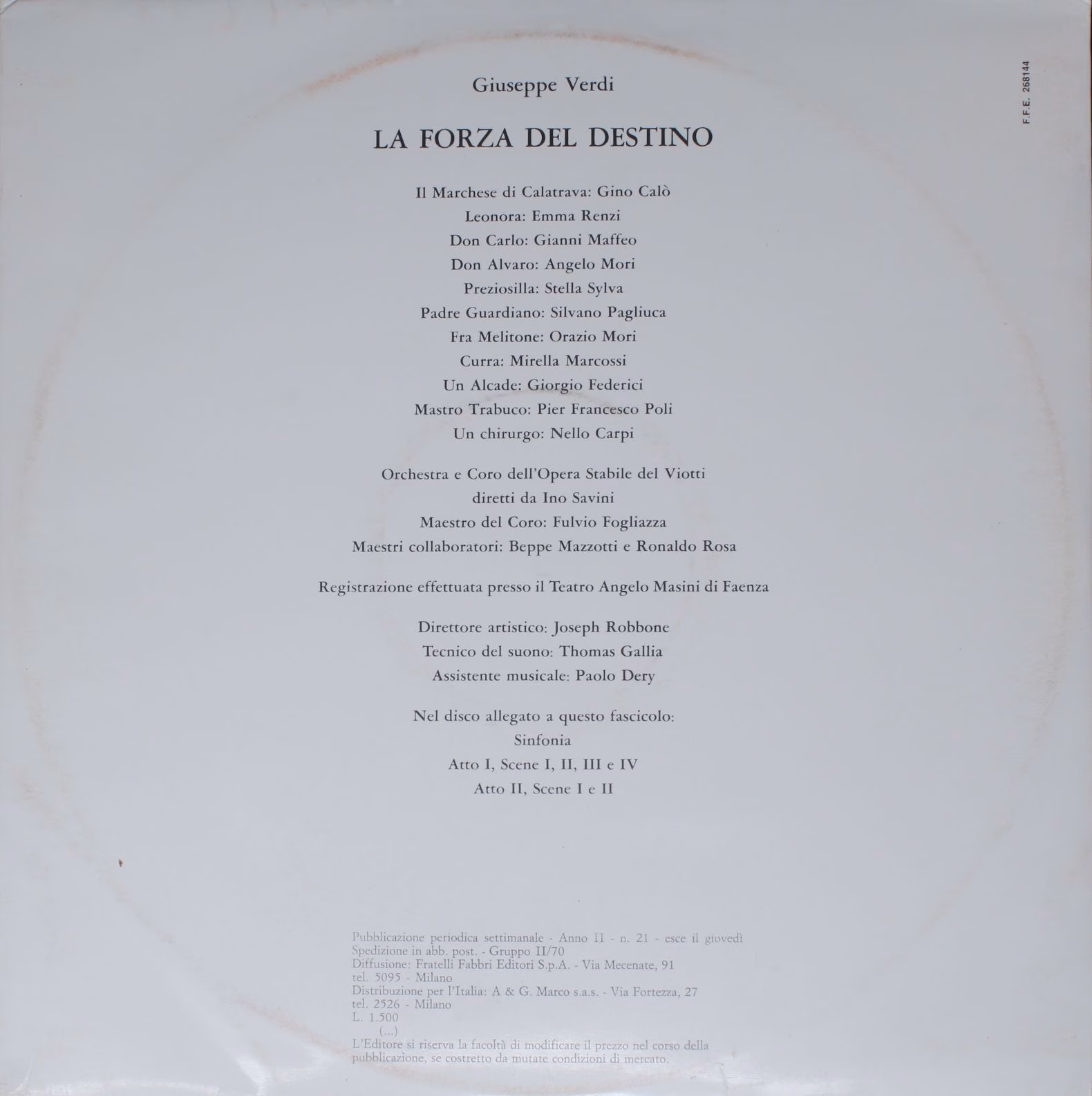 Fratelli Fabbri Editori F.F.E 268144 / F.F.E 268151 / F.F.E 2681 - Image 2