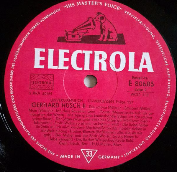 Electrola E 80 685 - Gerhard Hüsch, Hanns Udo Müller, Franz Schu - Image 4
