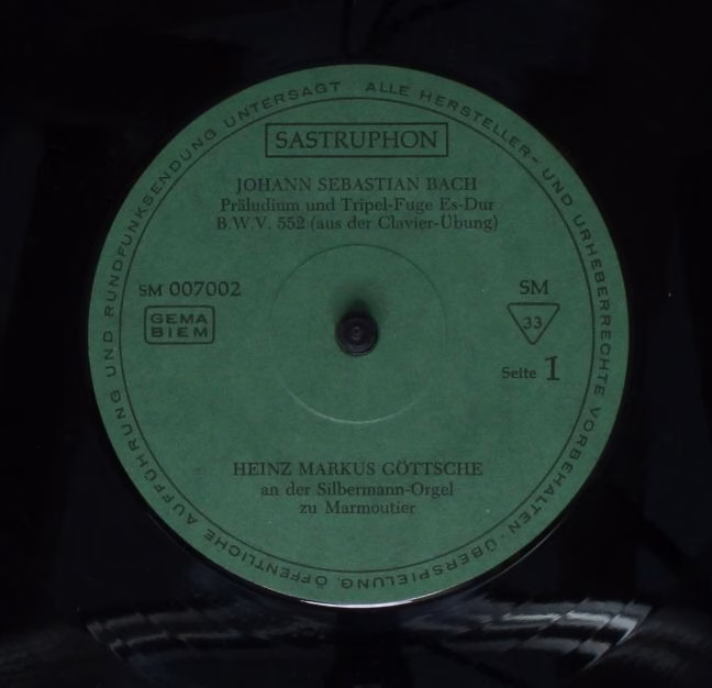 Sastruphon SM 007002 - Johann Sebastian Bach, Heinz Markus Götts - Image 3