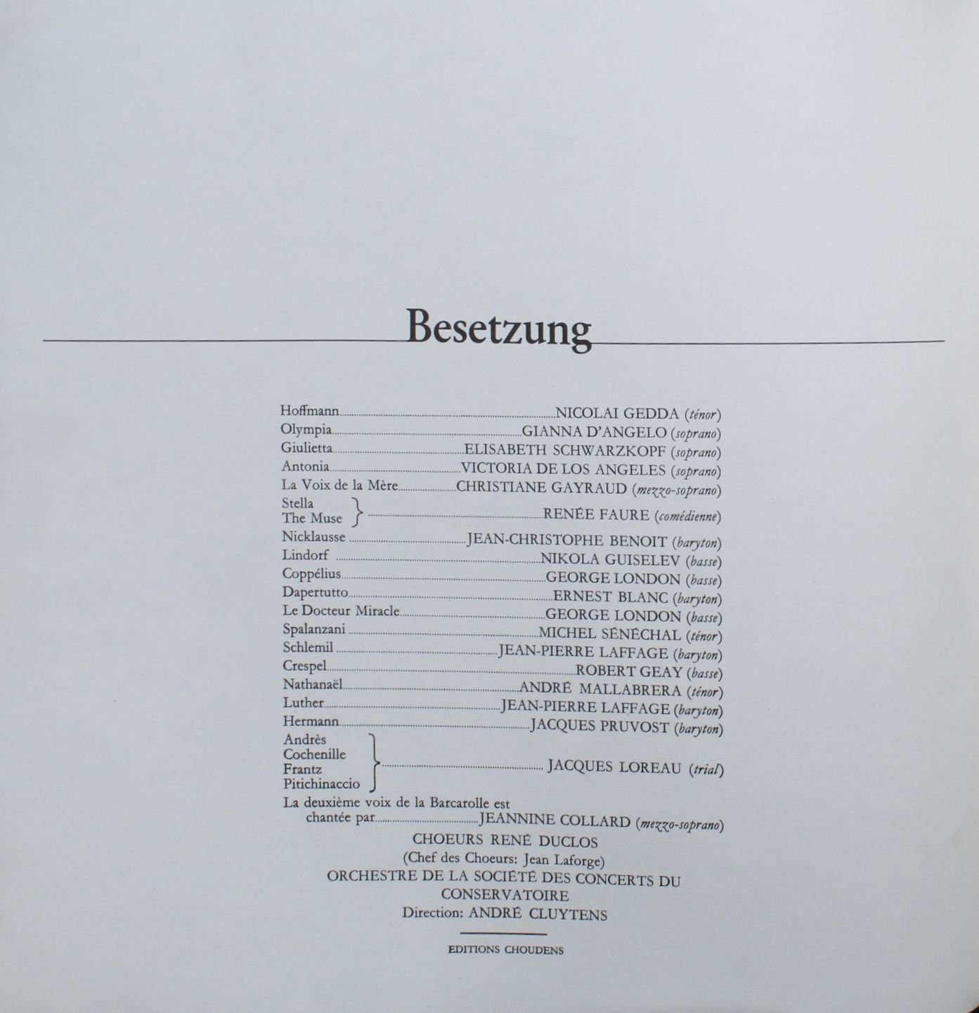 EMI Electrola 1 C 165-00 045/7 - Jacques Offenbach, Les Chœurs R - Image 4