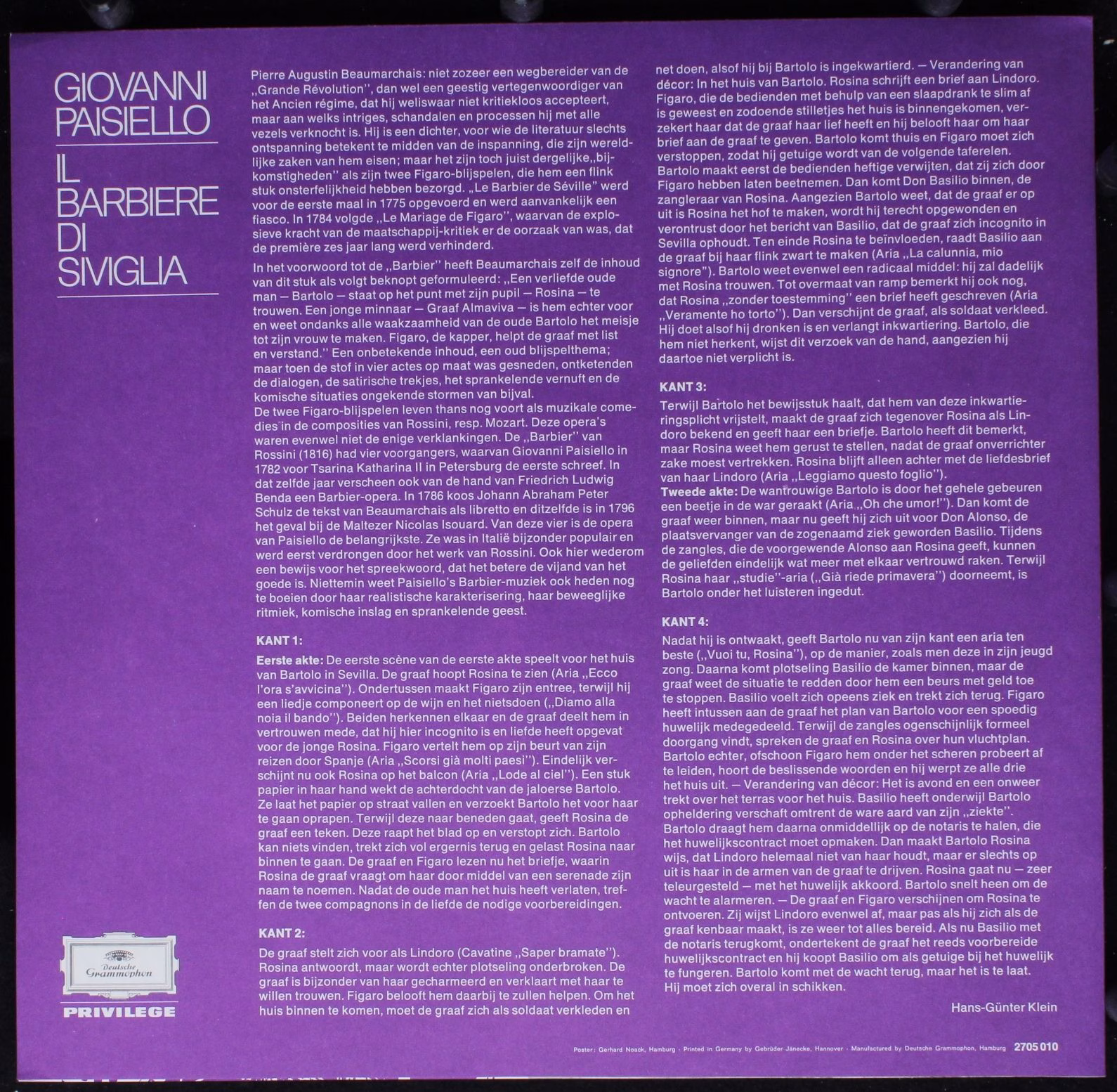 Deutsche Grammophon 2705 010 - Giovanni Paisiello, Graziella Sci - Image 4