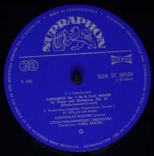 Supraphon SUA 50126 - Pyotr Ilyich Tchaikovsky, Sviatoslav Richt - Image 4