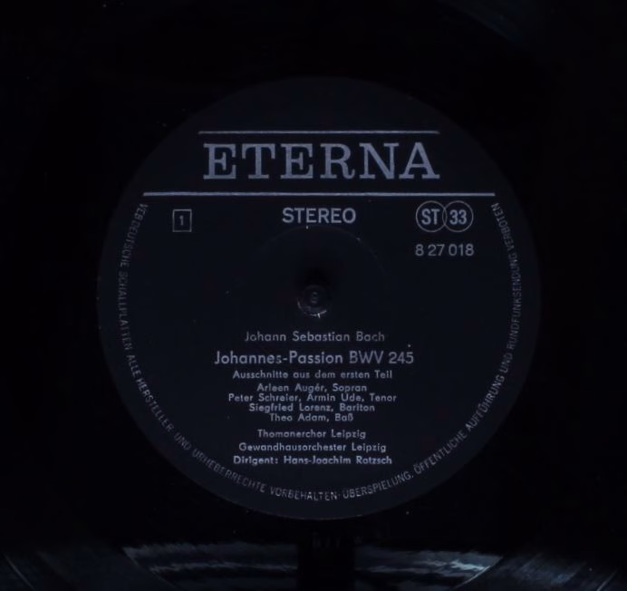 Eterna 8 27 018 - Johann Sebastian Bach, Arleen Auger, Heidi Rie - Image 3