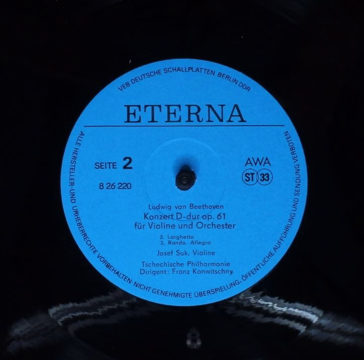 Eterna 8 26 220 - Ludwig van Beethoven, Josef Suk, The Czech Phi - Image 4