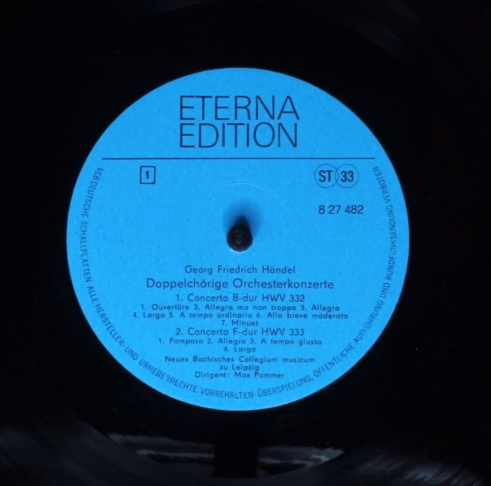 Eterna 8 27 482 - Georg Friedrich Händel, Neues Bachisches Colle - Image 3