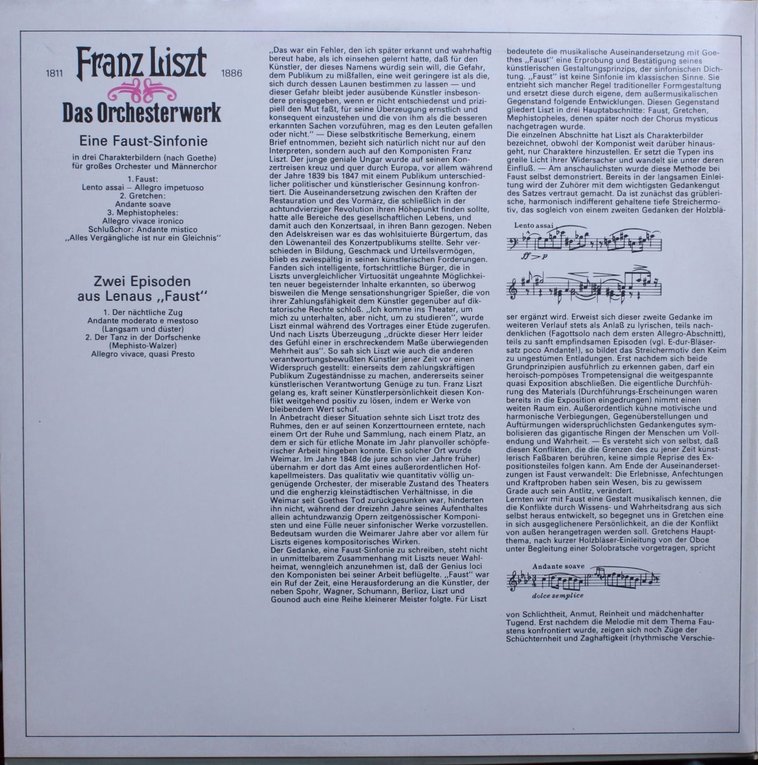 Eterna 8 27 478/479 - Franz Liszt, Klaus König, Rundfunkchor Lei - Image 2