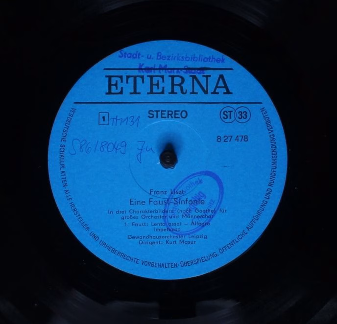 Eterna 8 27 478/479 - Franz Liszt, Klaus König, Rundfunkchor Lei - Image 5