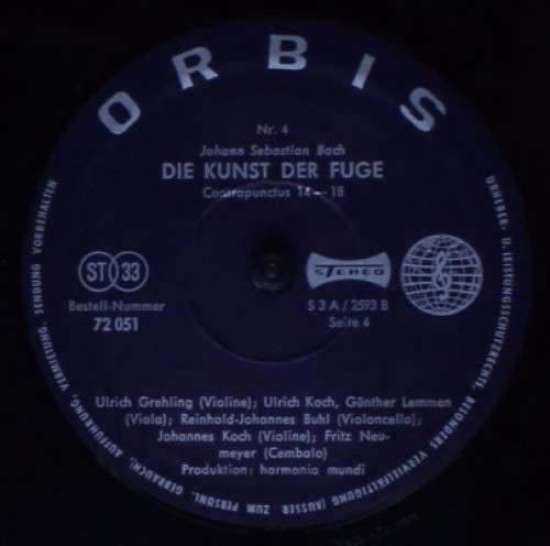 Orbis 72 037 - Johann Sebastian Bach - Die Kunst Der Fuge - Image 6