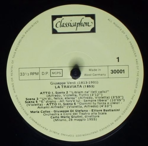 Classicaphon 30001 - Maria Callas - Portrait In Gold Vol: 2 - Image 3