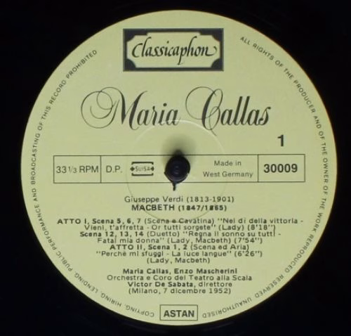 Classicaphon 30001 - Maria Callas - Portrait In Gold Vol: 2 - Image 9