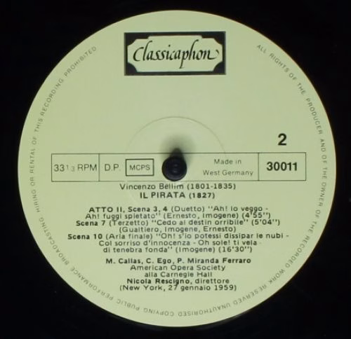 Classicaphon 30001 - Maria Callas - Portrait In Gold Vol: 2 - Image 12