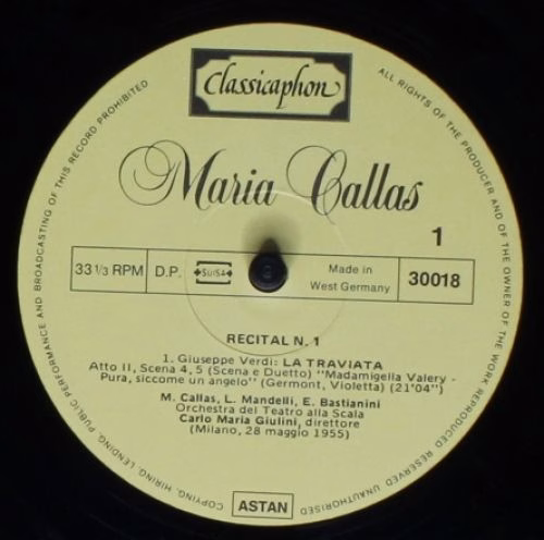 Classicaphon 30010, 30017, 30018, 30019, 30020 - Maria Callas - - Image 7