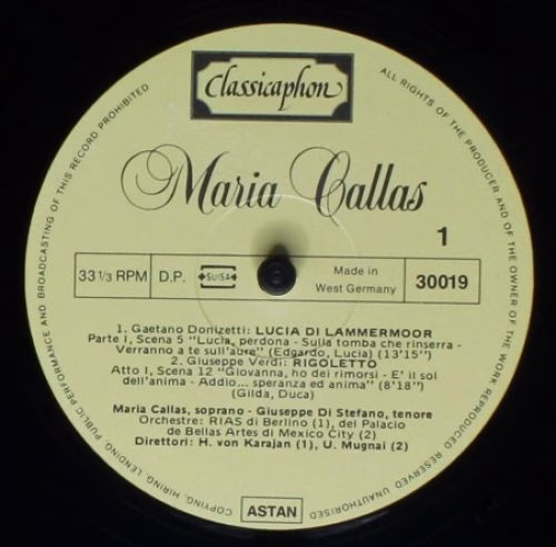 Classicaphon 30010, 30017, 30018, 30019, 30020 - Maria Callas - - Image 9