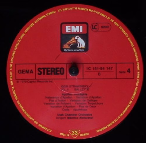 His Master's Voice 1C 151-54 146/49 - Igor Stravinsky - Ballette - Image 7