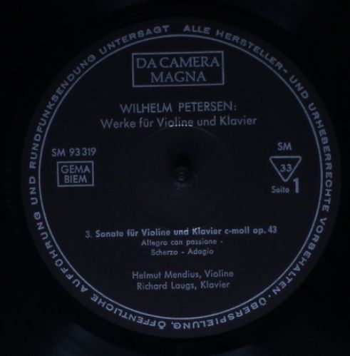 Da Camera Magna SM 93318-19 - Wilhelm Petersen, Helmut Mendius, - Image 6