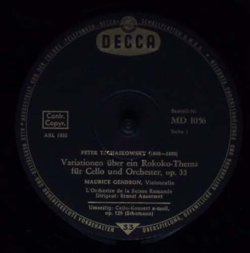 DECCA MD 1056 - Robert Schumann, Maurice Gendron - Schumann: Cel - Image 3