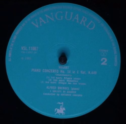 Vanguard VSL 11067 - Wolfgang Amadeus Mozart, Alfred Brendel, Za - Image 4