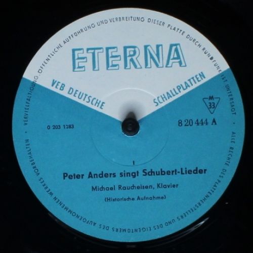 Eterna 8 20 444 - Peter Anders (2), Franz Schubert, Michael Rauc - Image 3
