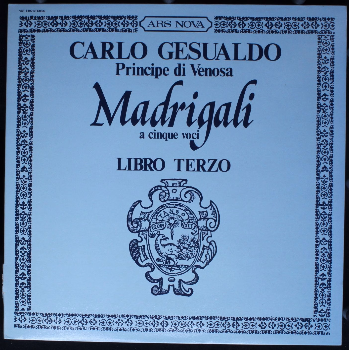 Ars Nova VST 6197 - Carlo Gesualdo, Quintetto Vocale Italiano -