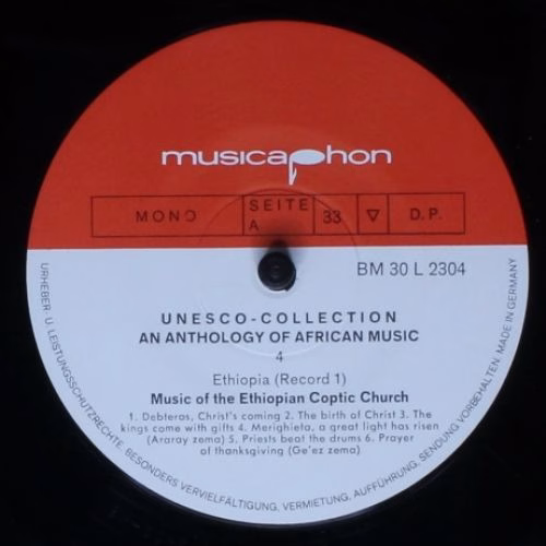 Musicaphon BM 30 L 2304 - Copts - Ethiopia I: Copts • Music Of T - Image 5