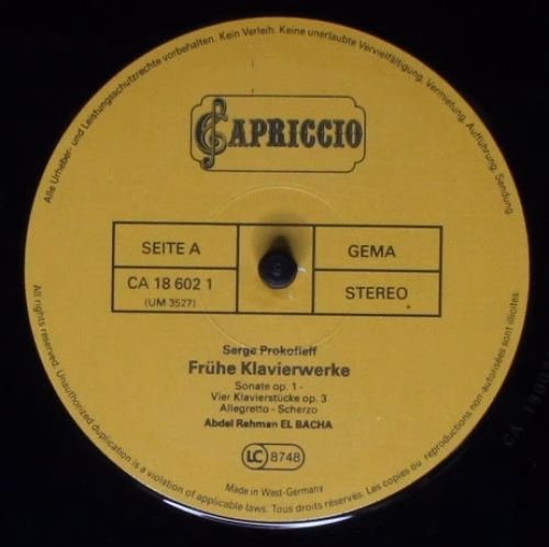Capriccio CA 18 6021 - Sergei Prokofiev, Abdel Rahman El Bacha - - Image 3