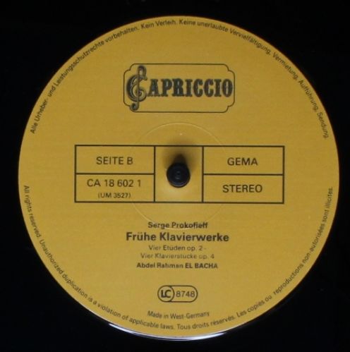 Capriccio CA 18 6021 - Sergei Prokofiev, Abdel Rahman El Bacha - - Image 4