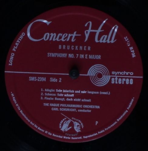 Concert Hall SMS-2394 - Anton Bruckner, Carl Schuricht, Resident - Image 4