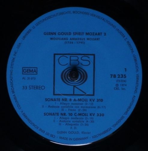 CBS 78 235 - Glenn Gould, Wolfgang Amadeus Mozart - Glenn Gould - Image 4