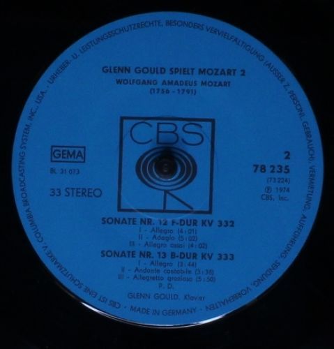 CBS 78 235 - Glenn Gould, Wolfgang Amadeus Mozart - Glenn Gould - Image 5