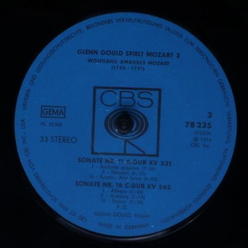 CBS 78 235 - Glenn Gould, Wolfgang Amadeus Mozart - Glenn Gould - Image 6