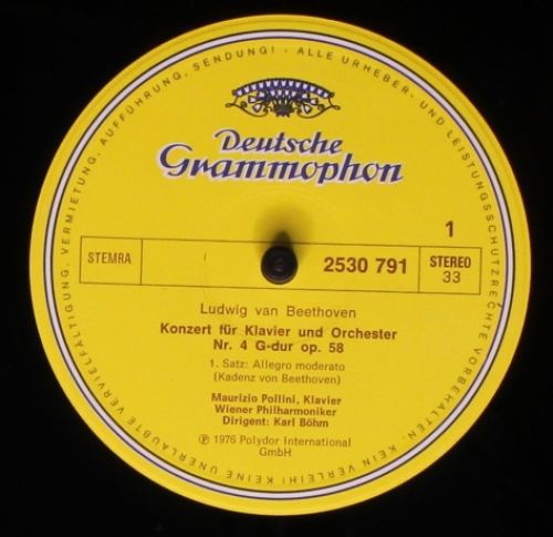 Deutsche Grammophon 2530 791 - Maurizio Pollini, Karl Böhm, Ludw - Image 3