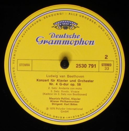 Deutsche Grammophon 2530 791 - Maurizio Pollini, Karl Böhm, Ludw - Image 4