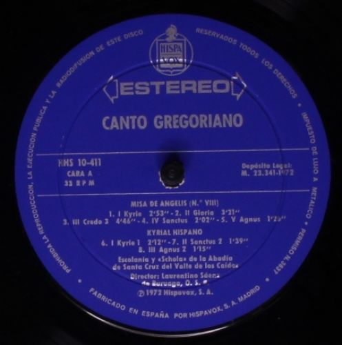 Hispavox HHS 10-411 - Escolanía De La Abadia De Santa Cruz Del V - Image 3